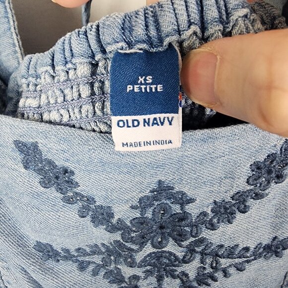 NWT Old Navy Boho Embroidered Top XSP - Picture 4 of 5